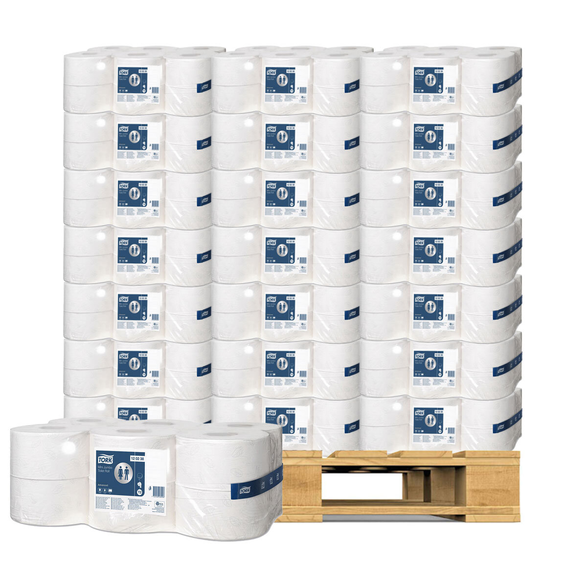 Tork Mini Jumbo Toilet Roll Advanced 12 x 170m, 35 Units