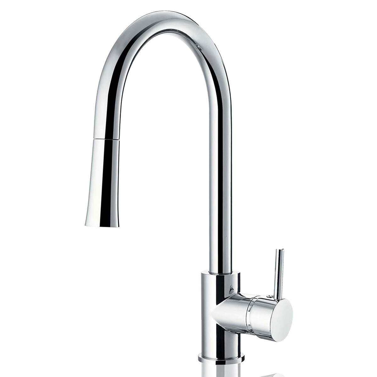 Deva Pendle Kitchen Pull Out Sink Mixer Tap In Chrome - Modern Single Lev