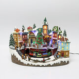 Buy Snowy Holiday Village Overview with lights Image at Costco.co.uk