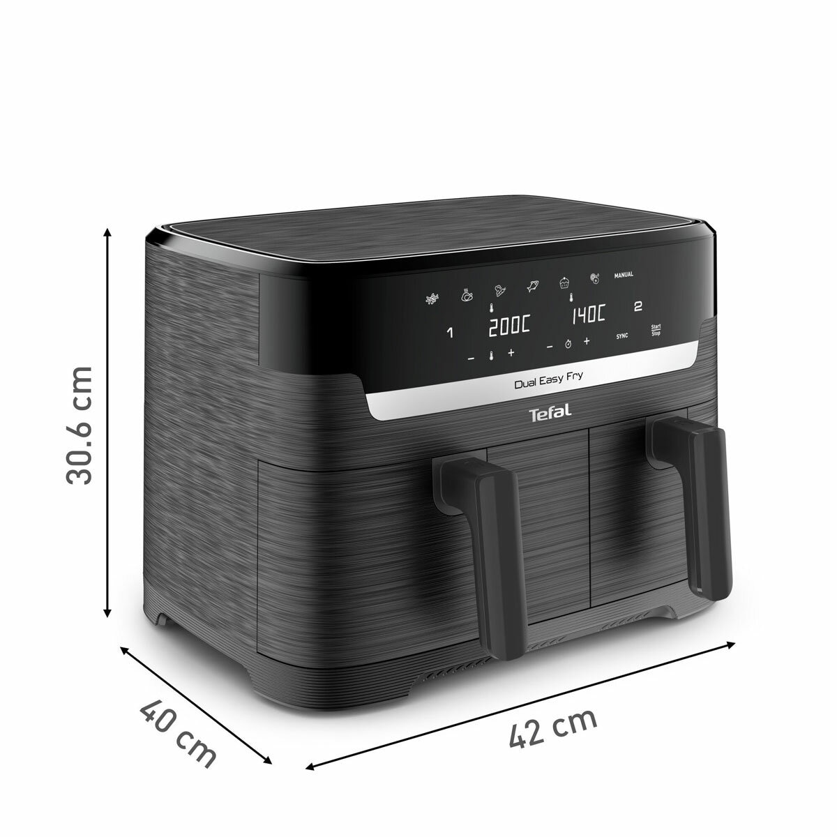 Tefal Easy Fry Dual Air Fryer dimensions Tefal Easy Fry Dual Air Fryer dimensions