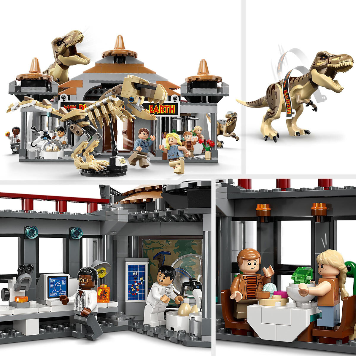 Buy LEGO Jurassic Park Visitor Centre: T. rex & Raptor Attack Feature Image at Costco.co.uk