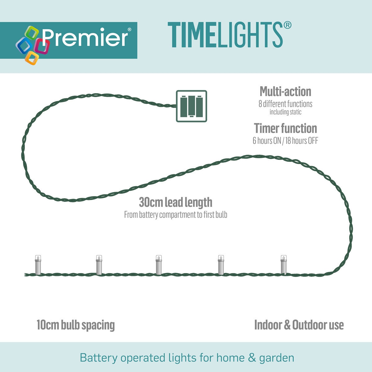 Buy Premier Timelights Multi Colour Lights Feature Image at Costco.co.uk