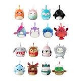 4 Inch (10.2cm) Squishmallow Christmas Squad Ornaments - 8 Pack