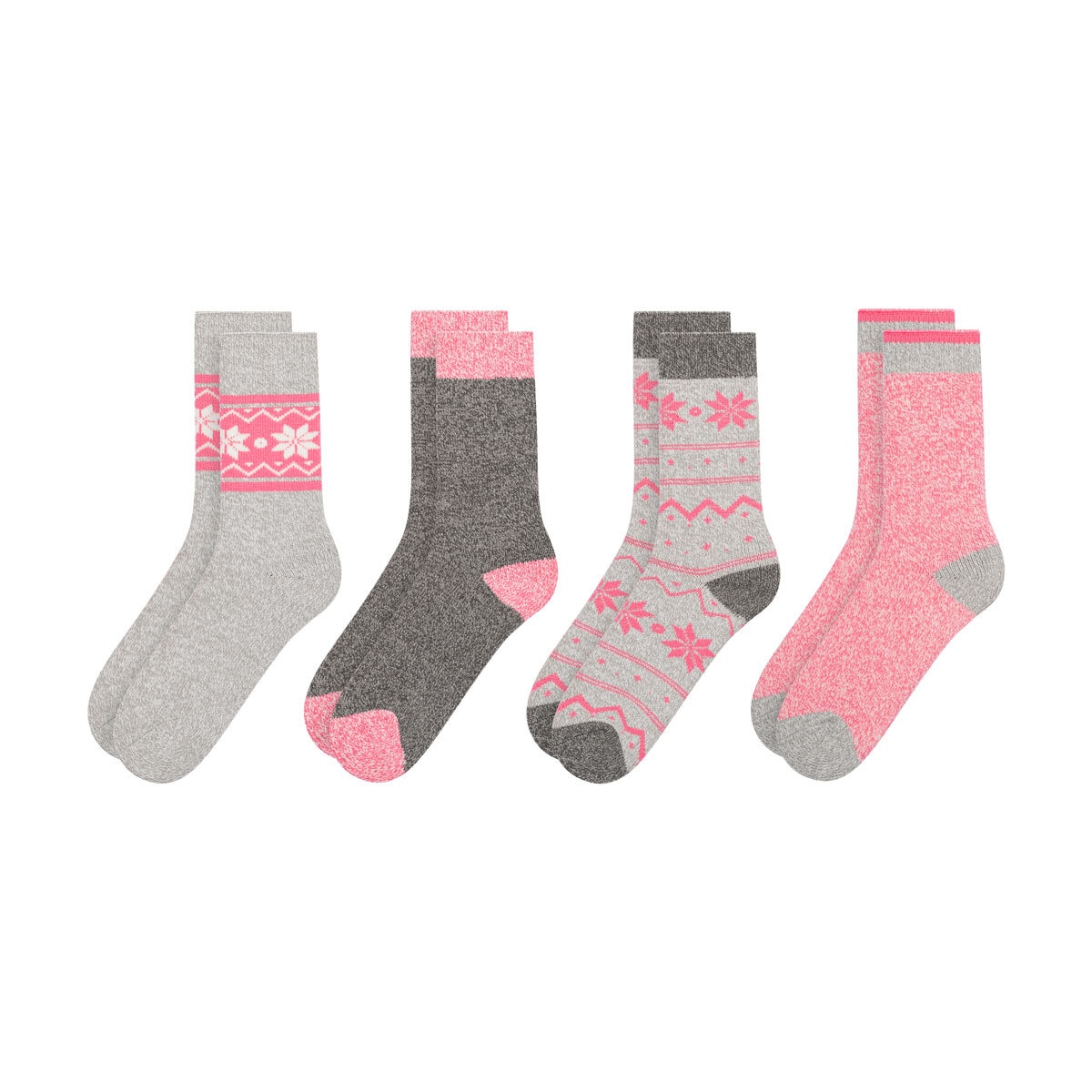 Weatherproof Ladies Thermal Sock 4 Pack in Pink