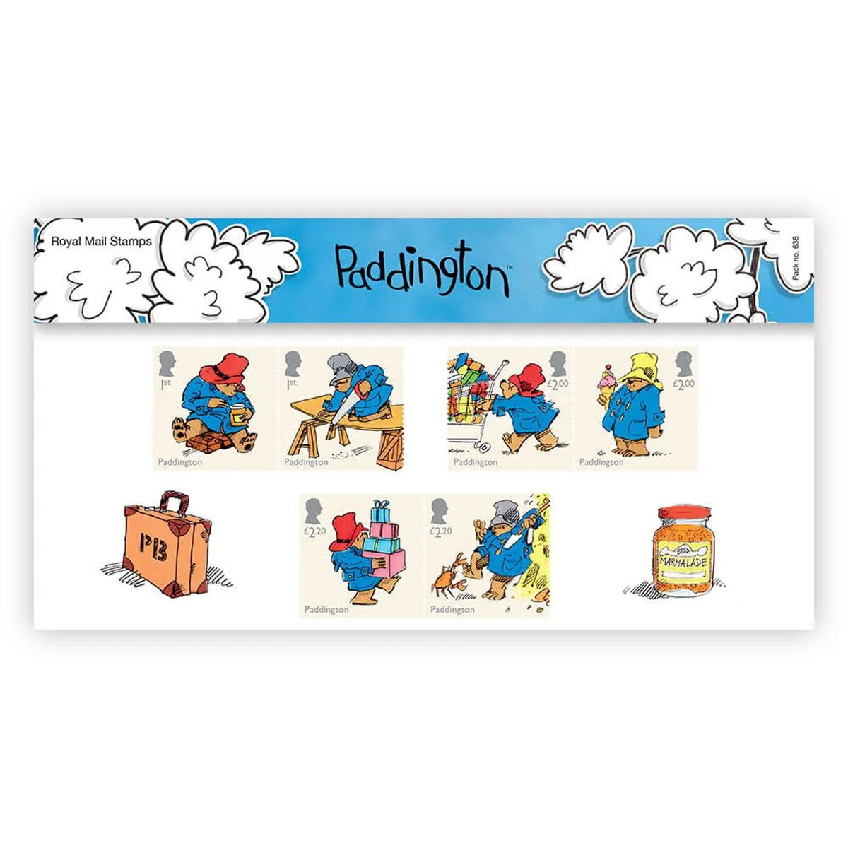 Official Paddington Affixed Presentation Pack by Royal Mail Ready to Hang