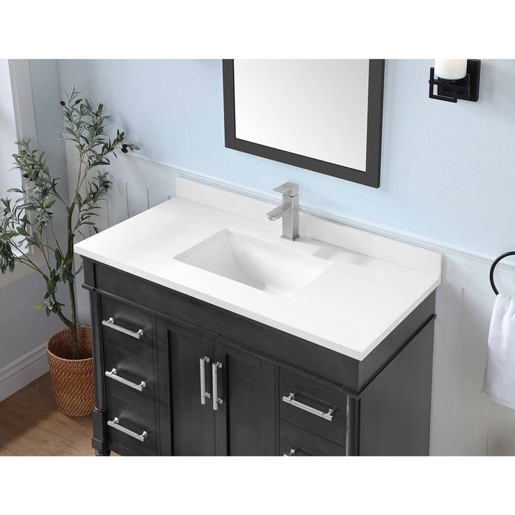 OVE Wesport 42 inch Single Vanity in Iron Grey | Costco UK