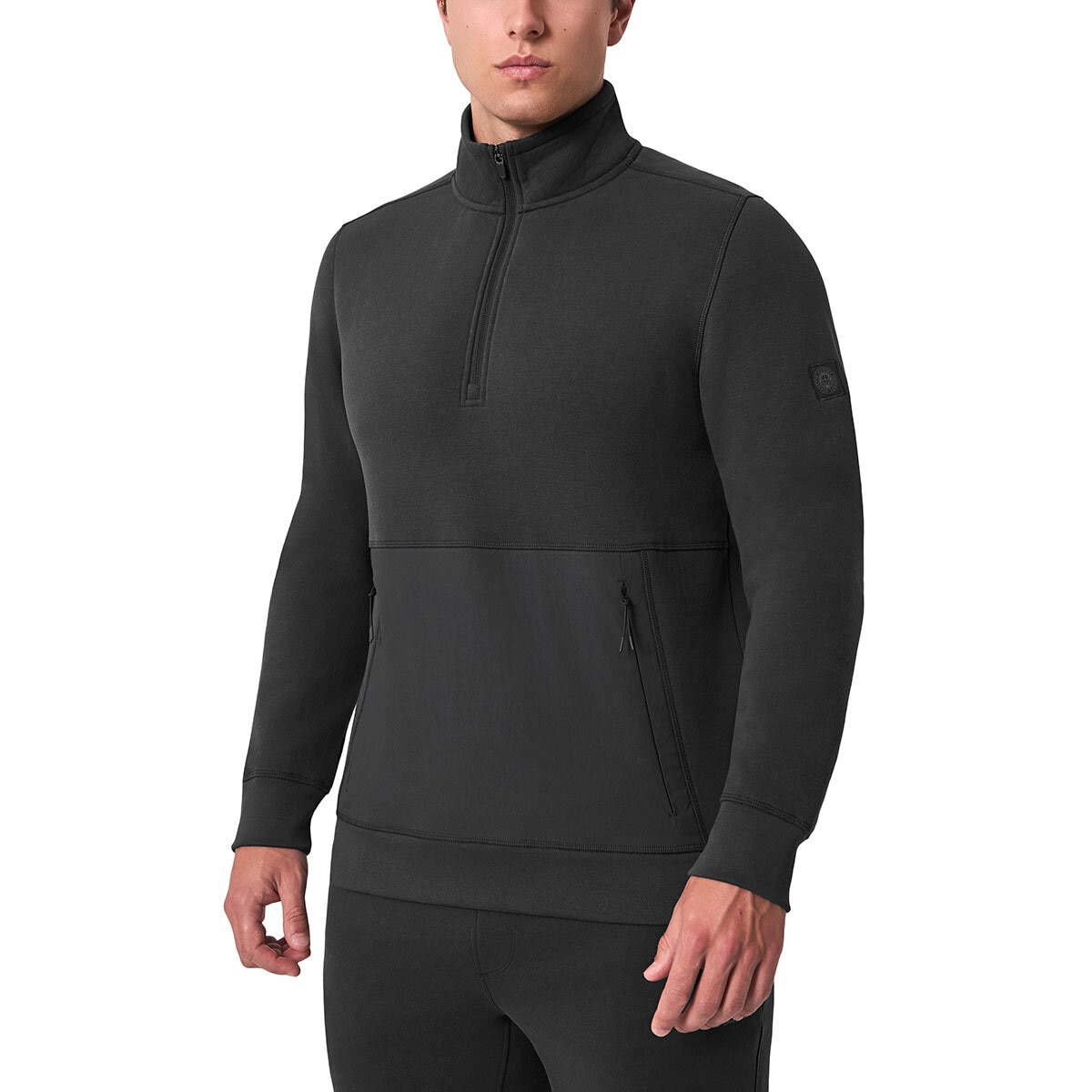 Mondetta Men's Tyson Tech 1/4 Zip Fleece in Black