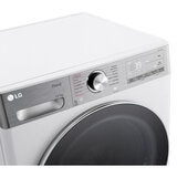 Top half of LG FWY937WCTA1 Wifi Enabled 13/7kg Washer dryer, D Rated in White