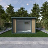 Installed Green Retreats Basebox Plus Garden Room 2.4m x 3.6m