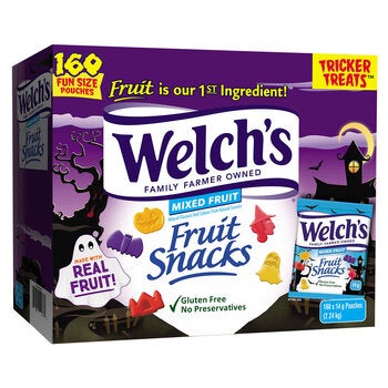 Welch's Fruit Snacks Halloween, 160 Pouches Welch's Fruit Snacks Halloween, 160 Pouches
