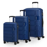 American Tourister Summer Splash 3 Piece Hardside Luggage Set in Midnight Blue