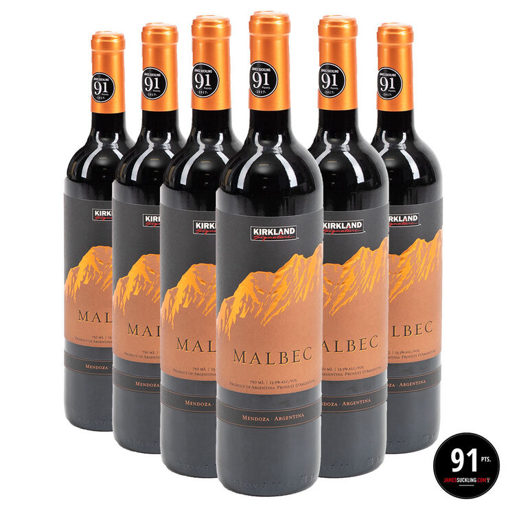 Kirkland Signature Mendoza Argentina Malbec 2019, 6 X 75cl | Costco UK