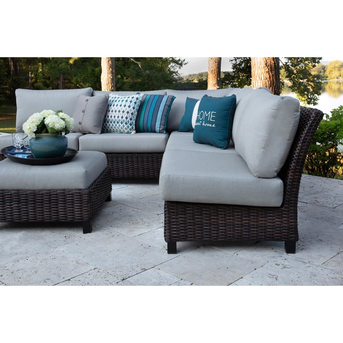 Peak Season Lakeview 6 Piece Sectional Deep Seating Patio Set | Costco UK