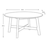 Gallery Madrid Walnut Round Coffee Table