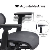 DAMS SHELBY ERGONOMIC MESH OFFICE CHAIR WITH HEADREST