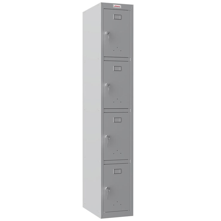 Phoenix PL Series PL1430GGK 1 Column 4 Door Personal locker in Grey ...