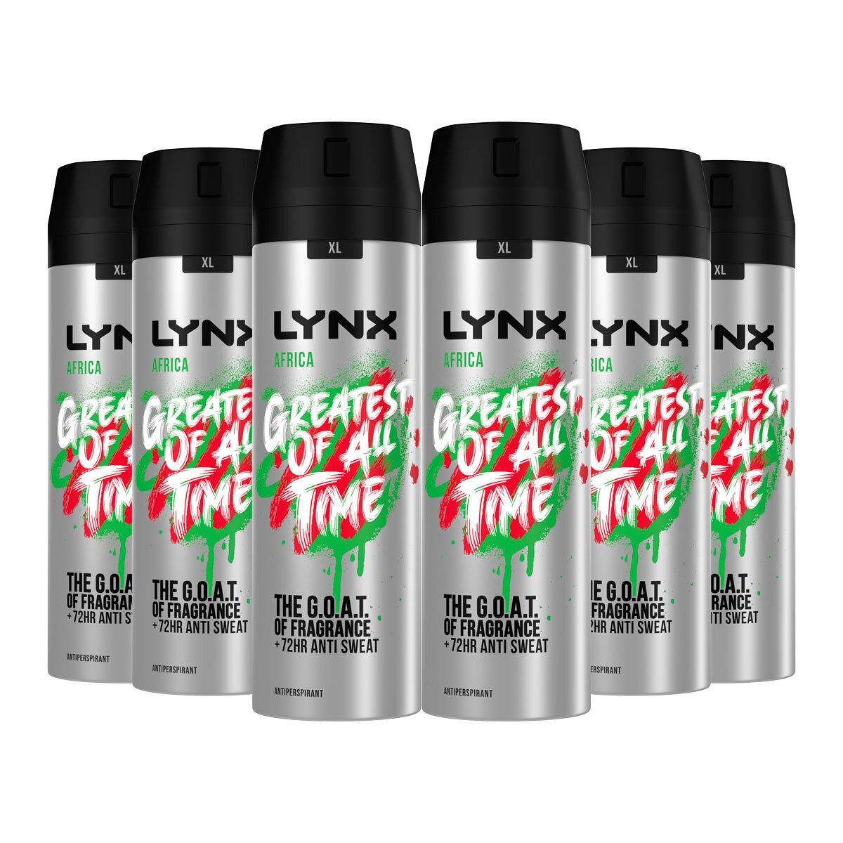 Lynx Anti-Perspirant Africa, 6 x 200ml | Costco UK