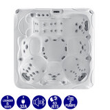 Miami Spas Sapphire 63-Jet 6 Person Hot Tub in White - Delivered and Installed