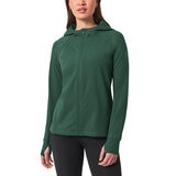 Mondetta Ladies Hooded Running Jacket in Green