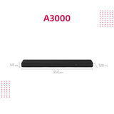 Buy Sony HTA3000 3.1 Ch, 250W, Soundbar with Dolby Atmos, Built-in Subwoofer and Bluetooth, HTA3000.CEK at Costco.co.uk