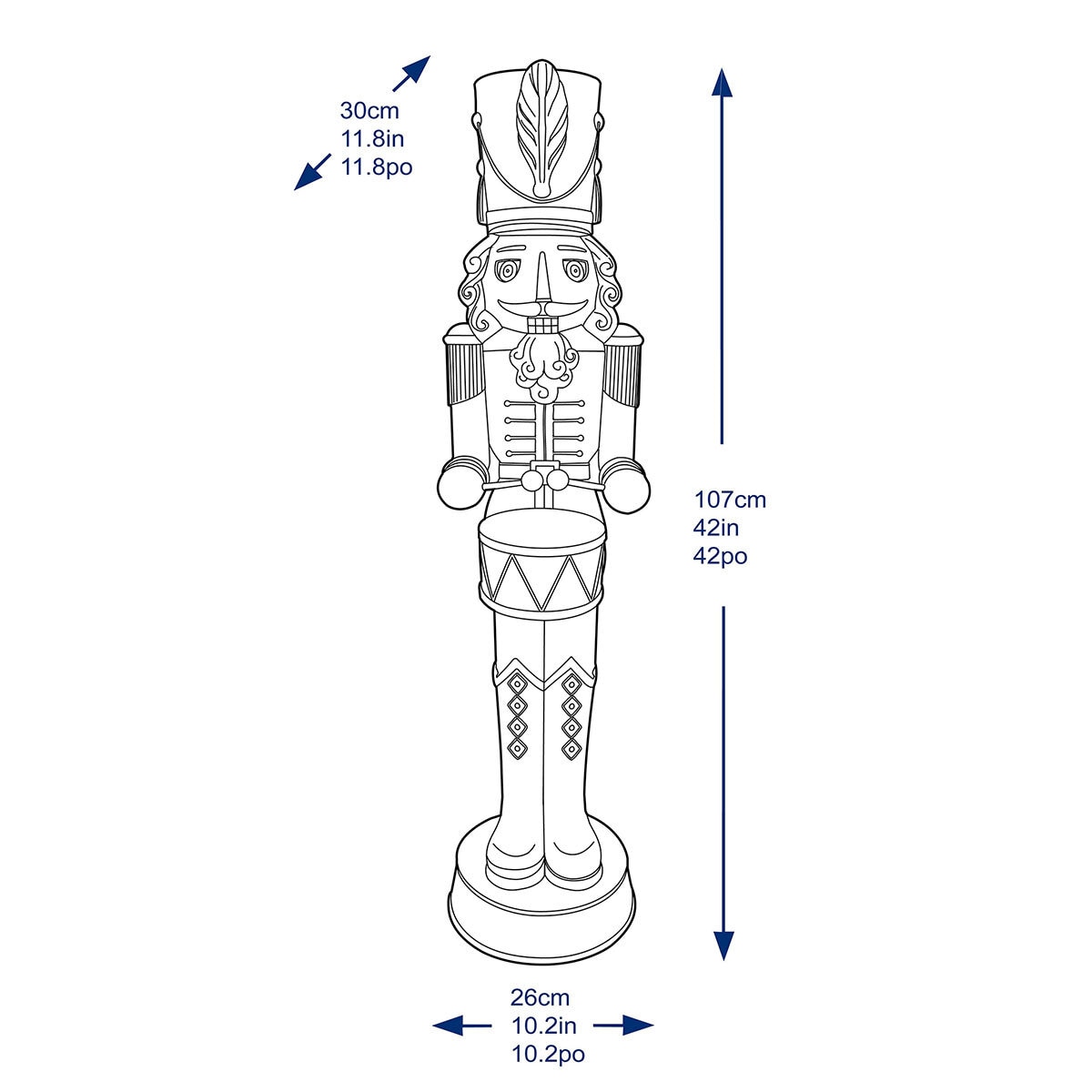 Buy 42" Nutcracker Dimensions Image at Costco.co.uk