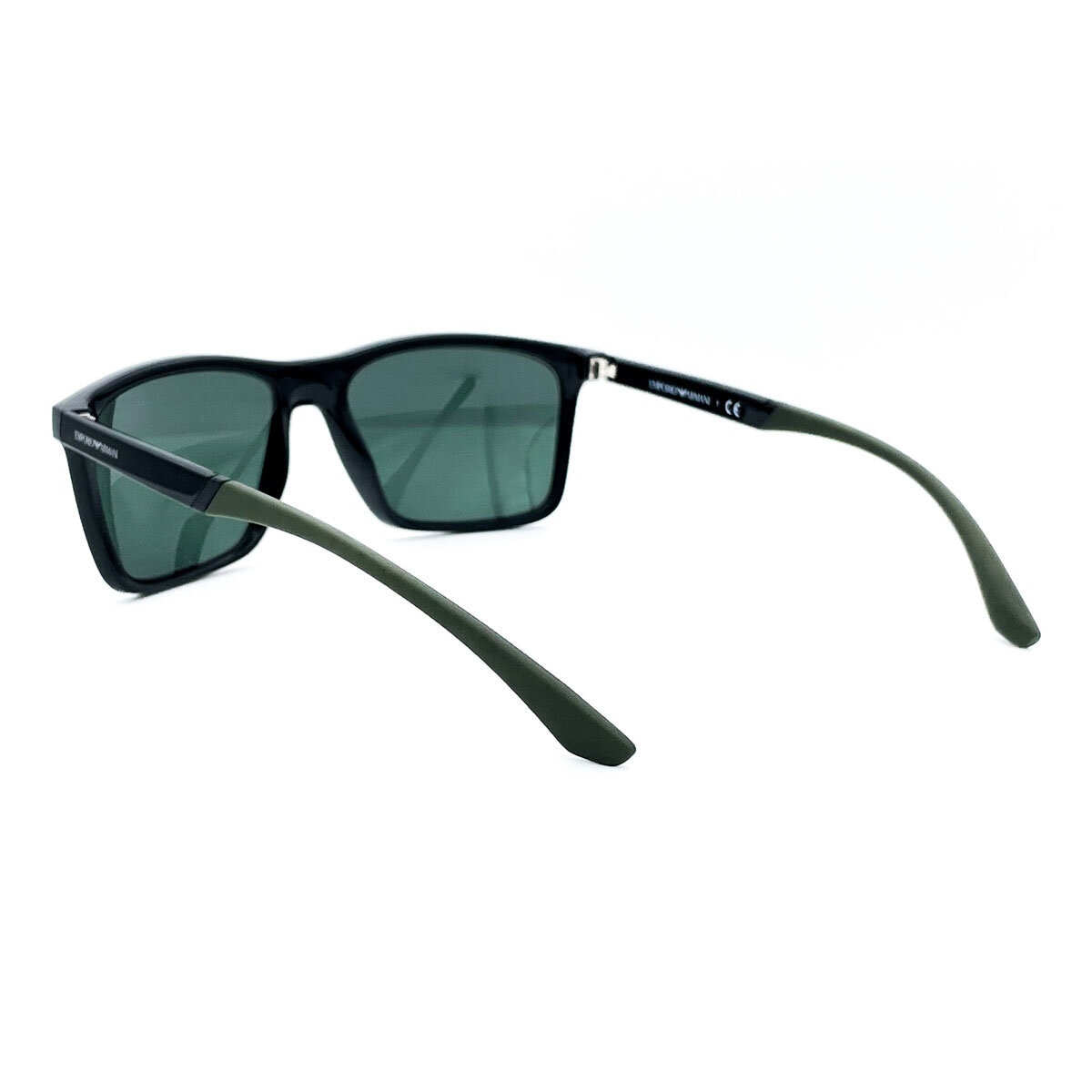 Emporio Armani Black Sunglasses with Green Lenses, EA4170 501771