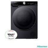 Hisense DH7S107BB, 10kg Heat Pump Dryer A+++ Rating in Black