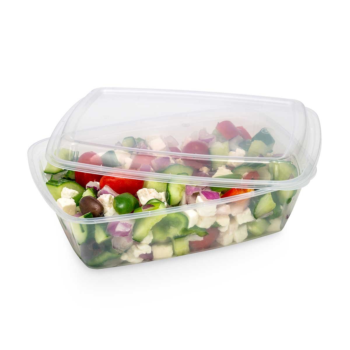 Plastic Food Containers with Lids Microwave Safe Takeaway 650ml x 30 UK