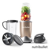 Front Profile of Nutribullet 900 with all attachments