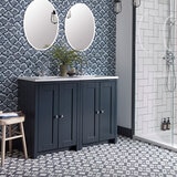 Lifestyle image of unit in bathroom setting