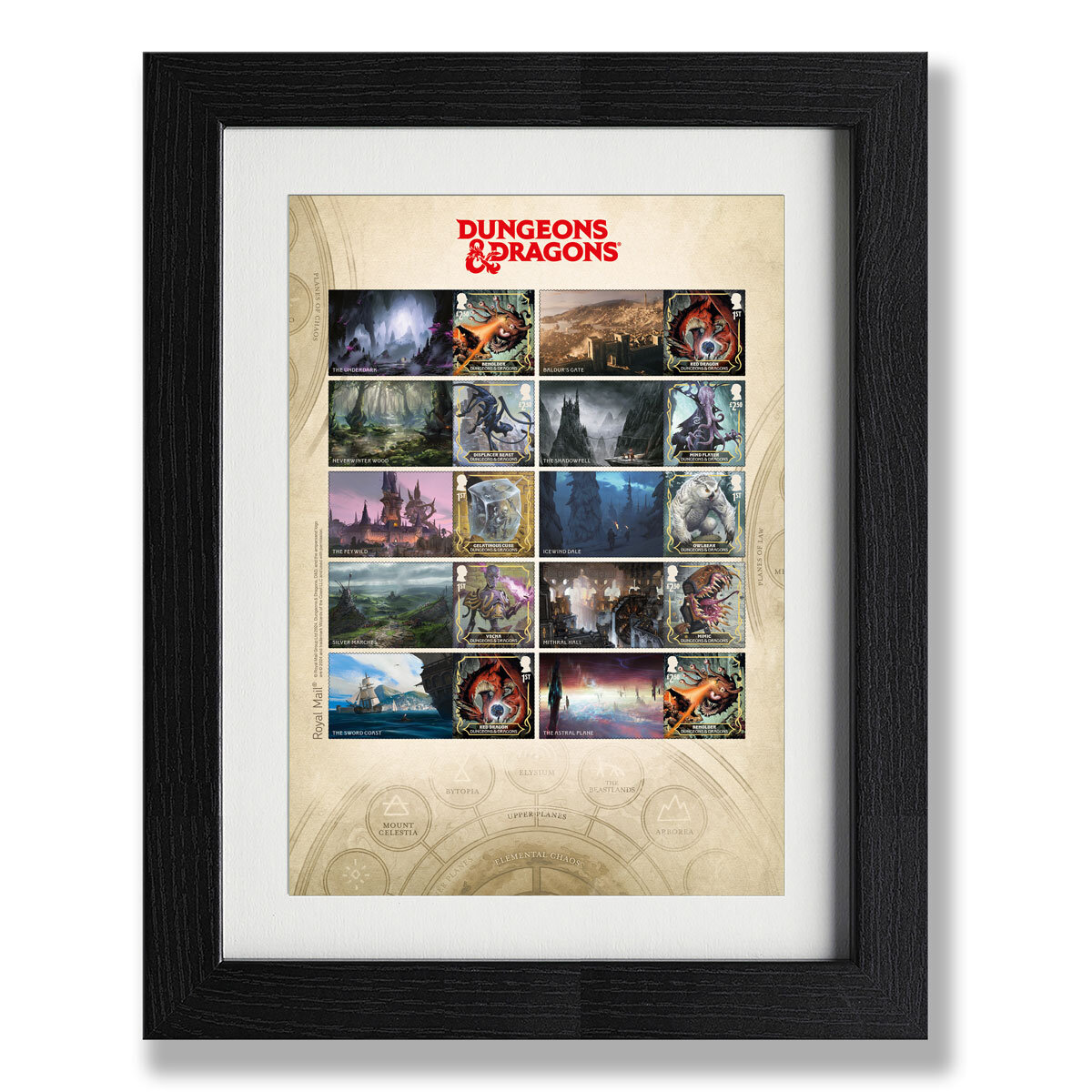 Royal Mail® Dungeons & Dragons Framed Collector Sheet