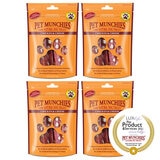 Pet Munchies Natural Chicken & Cheese Dog Training Treats, 4 x 100g