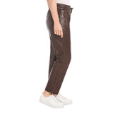 Hilary Radley Faux Leather Pant in Brown