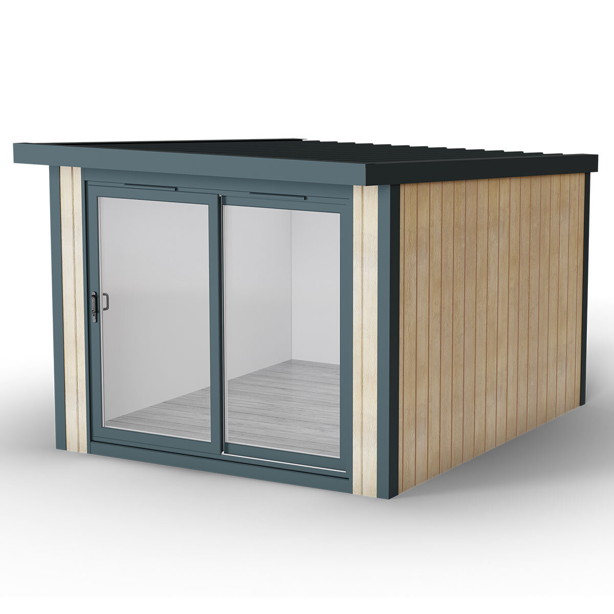 Installed Green Retreats Basebox Garden Room 3m x 3.6m