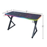 X Rocker Pulsar Max RGB Gaming Desk with LED Lights