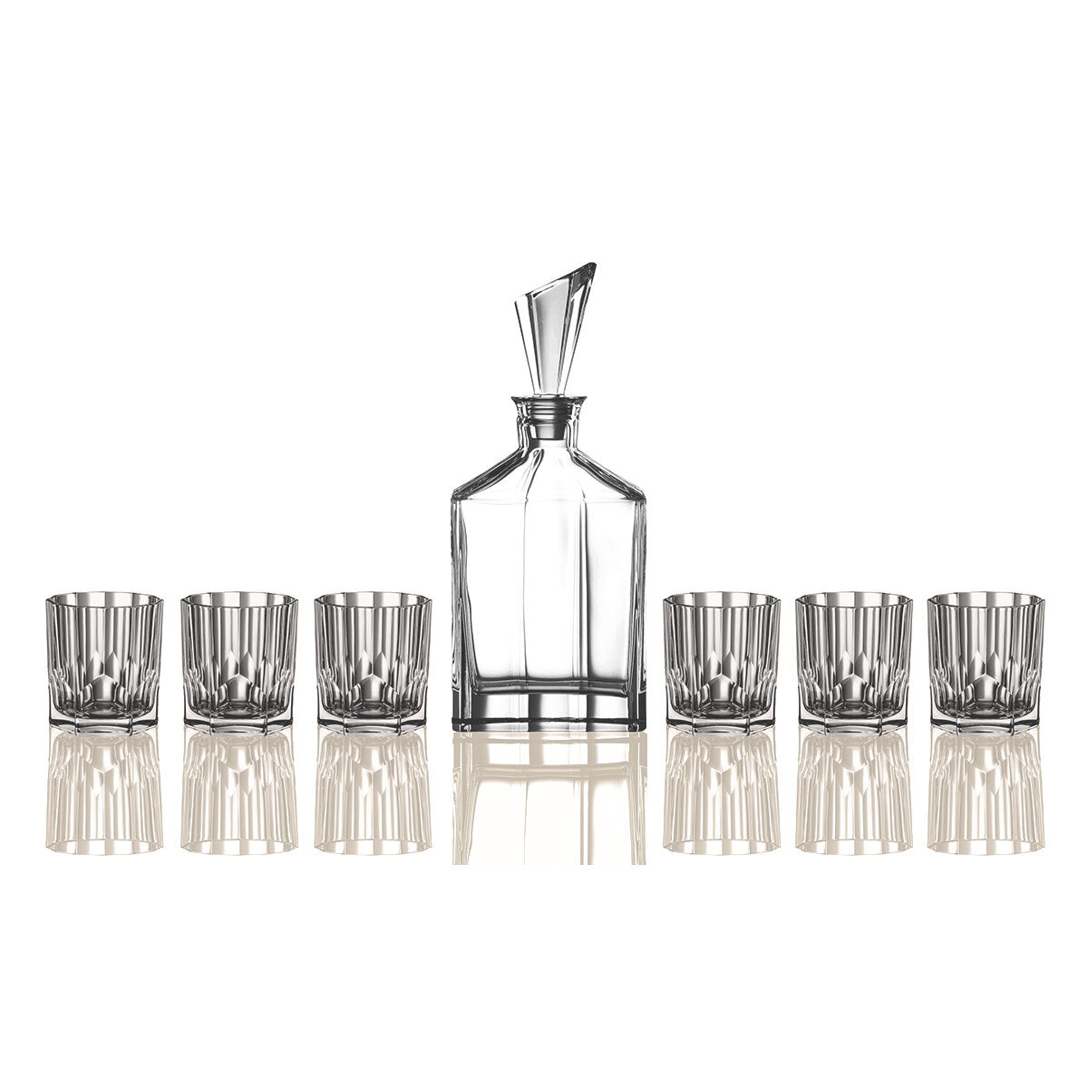 Nachtmann Aspen Whisky Decanter with 6 Tumblers