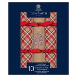 Tom Smith 12.5 Inch (32 cm) Luxury Christmas Crackers 10 Pack in Traditional Theme