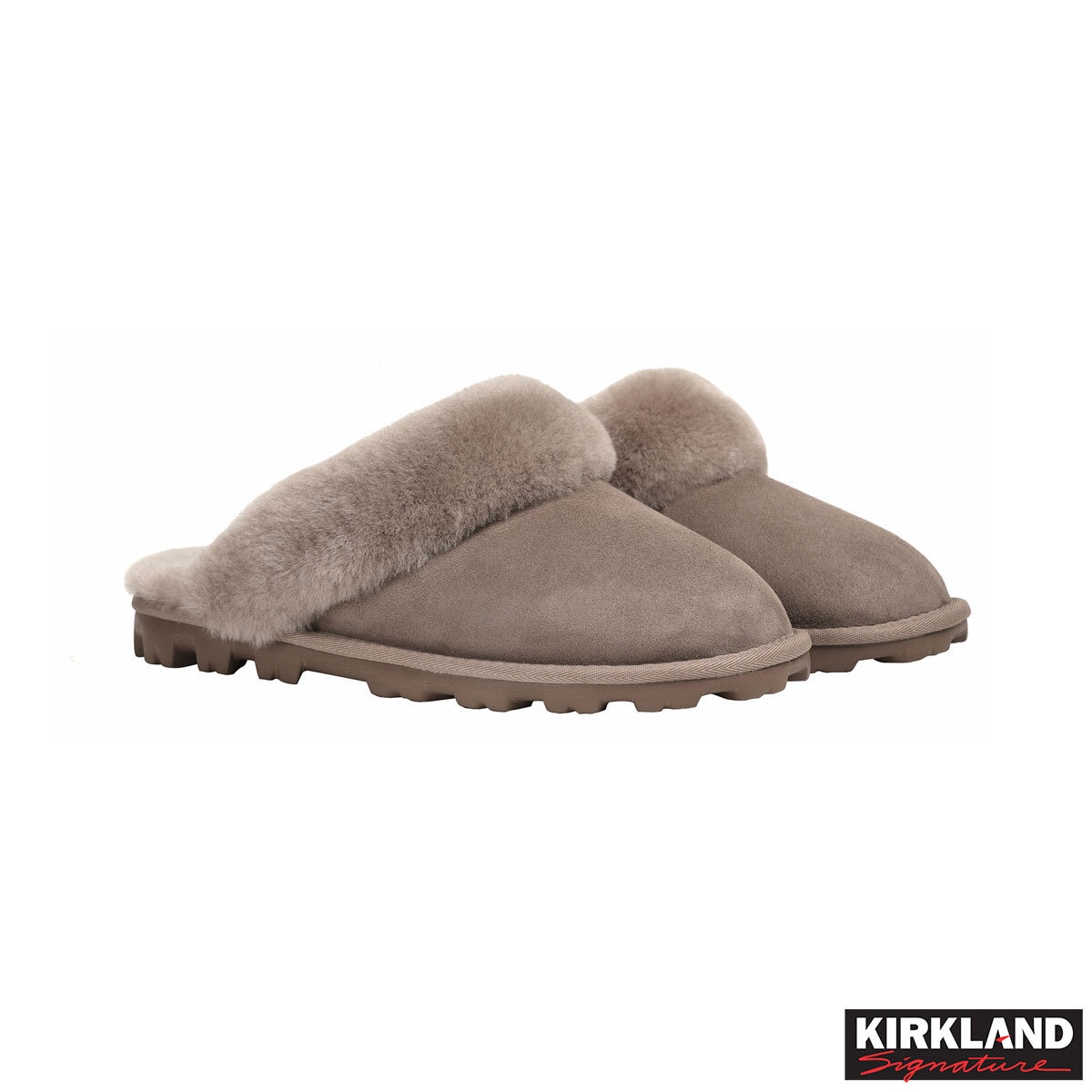 Kirkland Signature Ladies Shearling Slipper in Grey