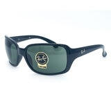 Rayban Black Sunglasses with Green Lenses, RB4068 601