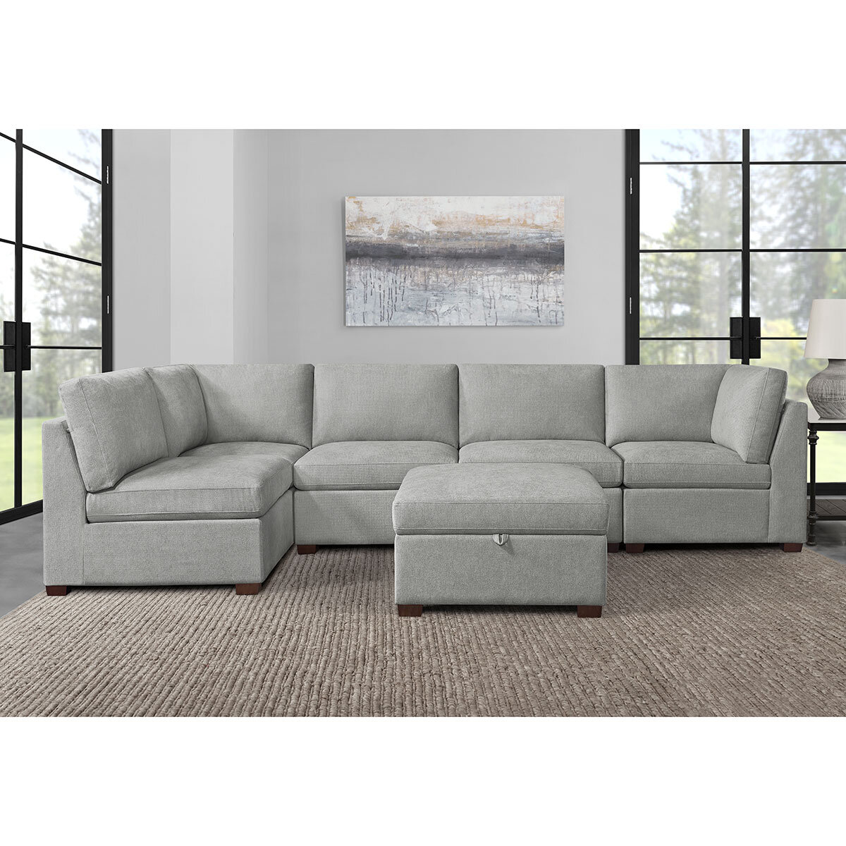 Thomasville Rockford Modular Corner Sofa with Power Footrests