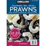 Kirkland Signature Farm-Raised Raw Tail On Prawns, 908g