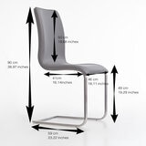 Rio 2 Pack Chair in Grey