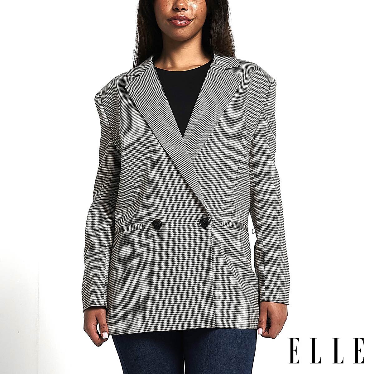 Elle Ladies Blazer in Brown