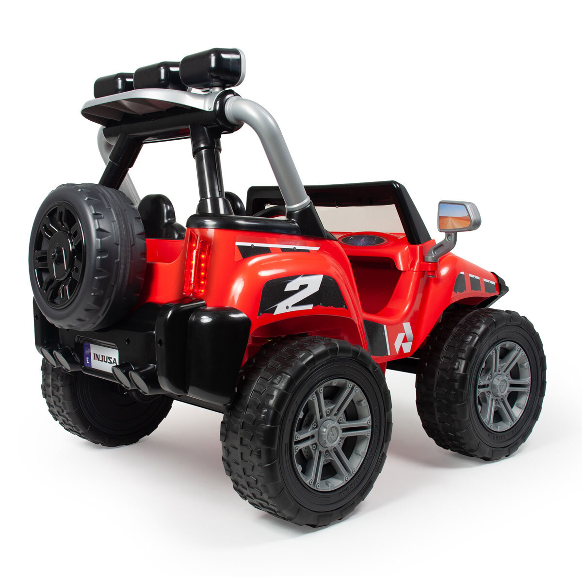 Buy Injusa Monster 24V Electric Ride On Jeep in Red Overview Image at Costco.co.uk