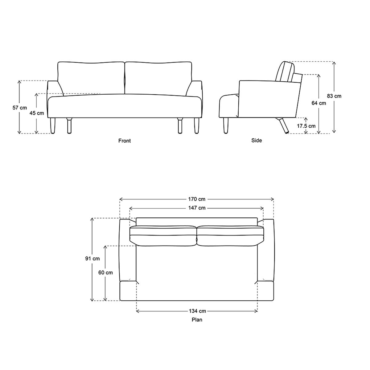 Swyft Model 05 Green Velvet 2 Seater Sofa