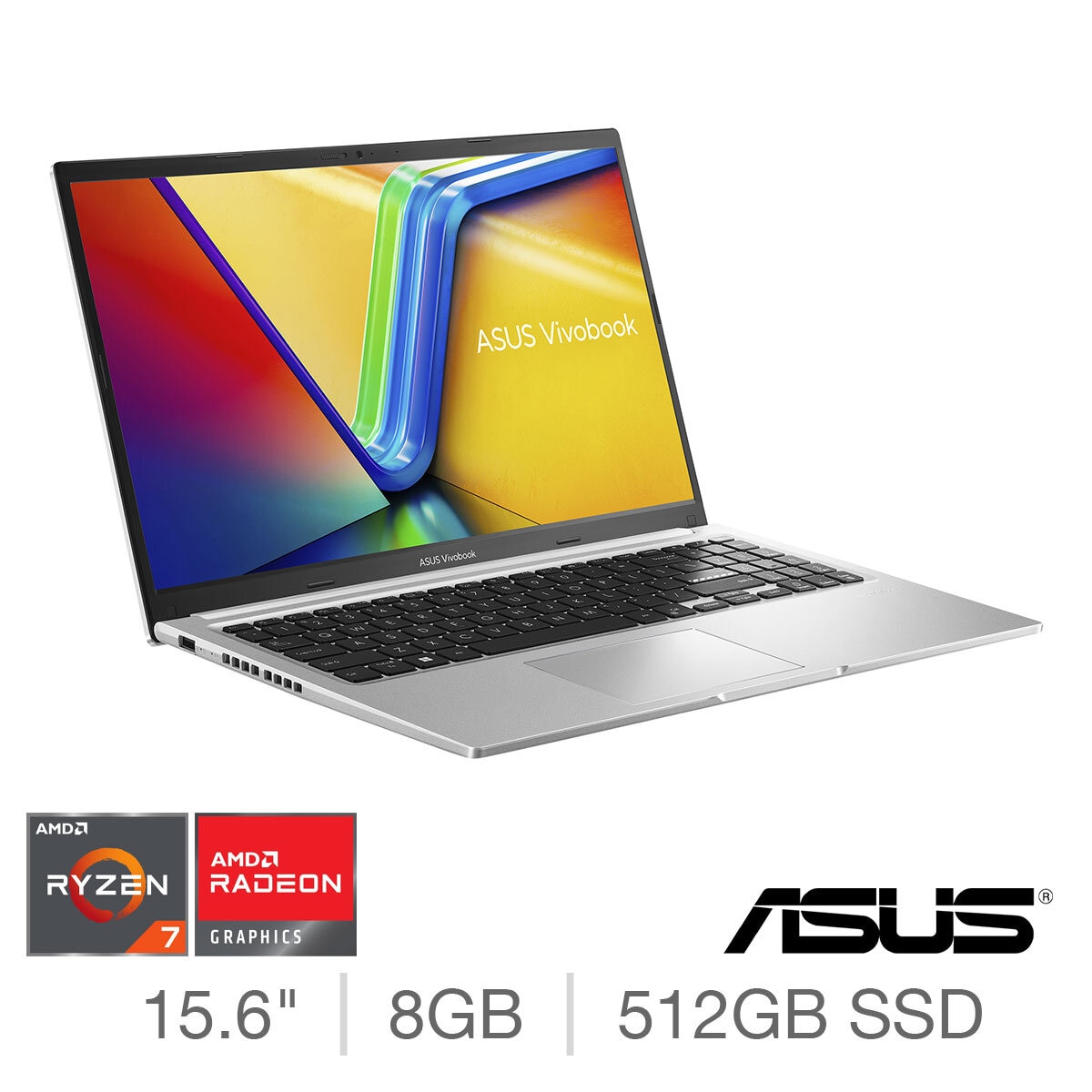 ASUS Vivobook, AMD Ryzen 7, 8GB RAM, 512GB SSD, AMD UMA, 15.6 Inch Laptop, M1502YA-BQ165W at costco.co.uk