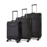 Rock Paris 3 Piece Softside Luggage Set in 4 Colours