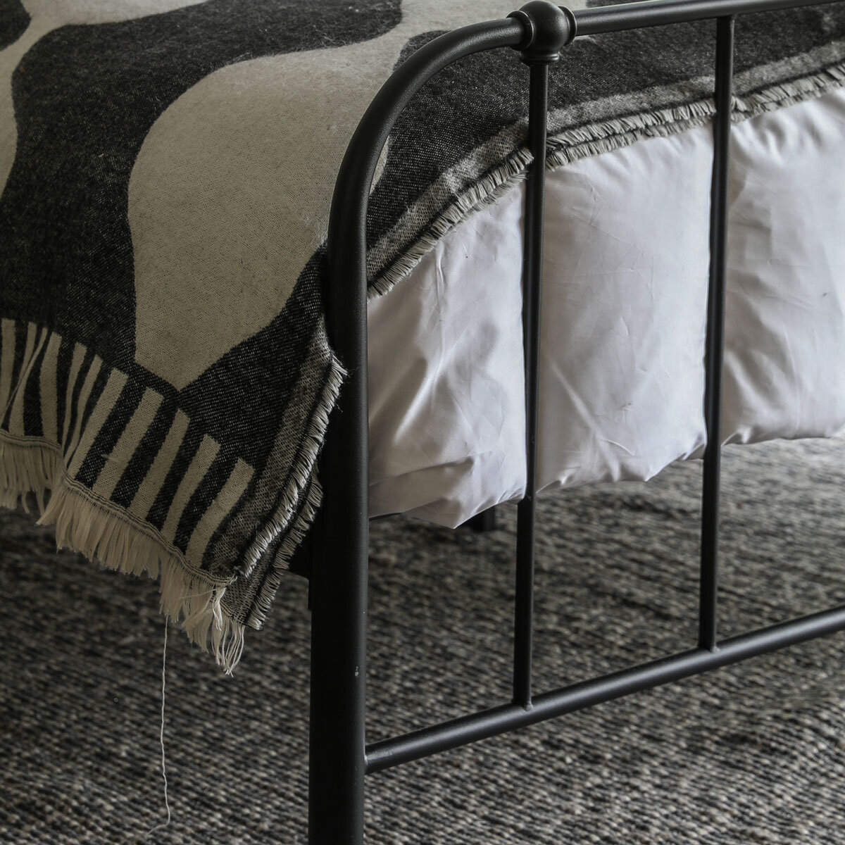 Gallery Loughton Black Metal Bed Frame, King