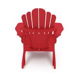 Leisure Line Adirondack Faux Wood Garden Chair in Red Leisure Line Adirondack Faux Wood Garden Chair in Red