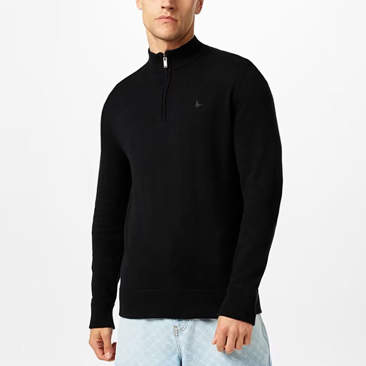 Jack Wills Men's Funnel Neck 1/2 Zip Sweater